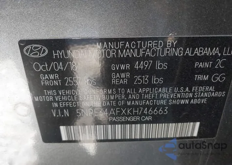 2019 Hyundai Sonata Sel from USA, damaged, VIN 5NPE34AFXKH746663